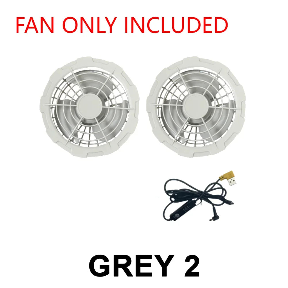 Fan vest Electric Cool Vest Cooling Fan Vest Air-conditioned Clothes Hiking Cooling 13 Hours High Temperature Work Fishing Vest