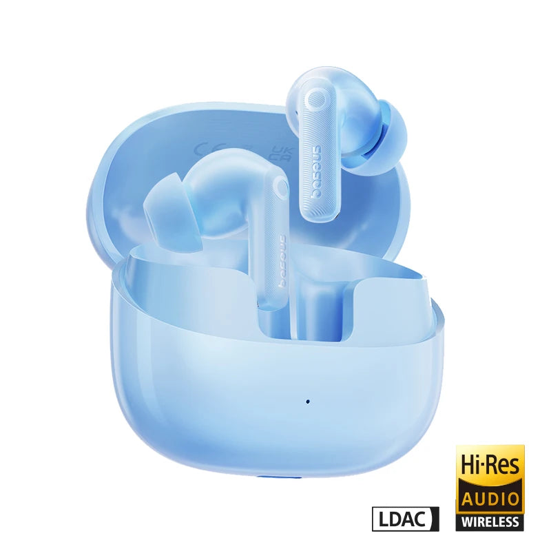 Baseus EP10 Pro ANC Earbuds Wireless Bluetooth 6.0 Earphones 50dB Realtime Adaptive Headphones 6 Mic Hi-Res LDAC IP55 Ear buds