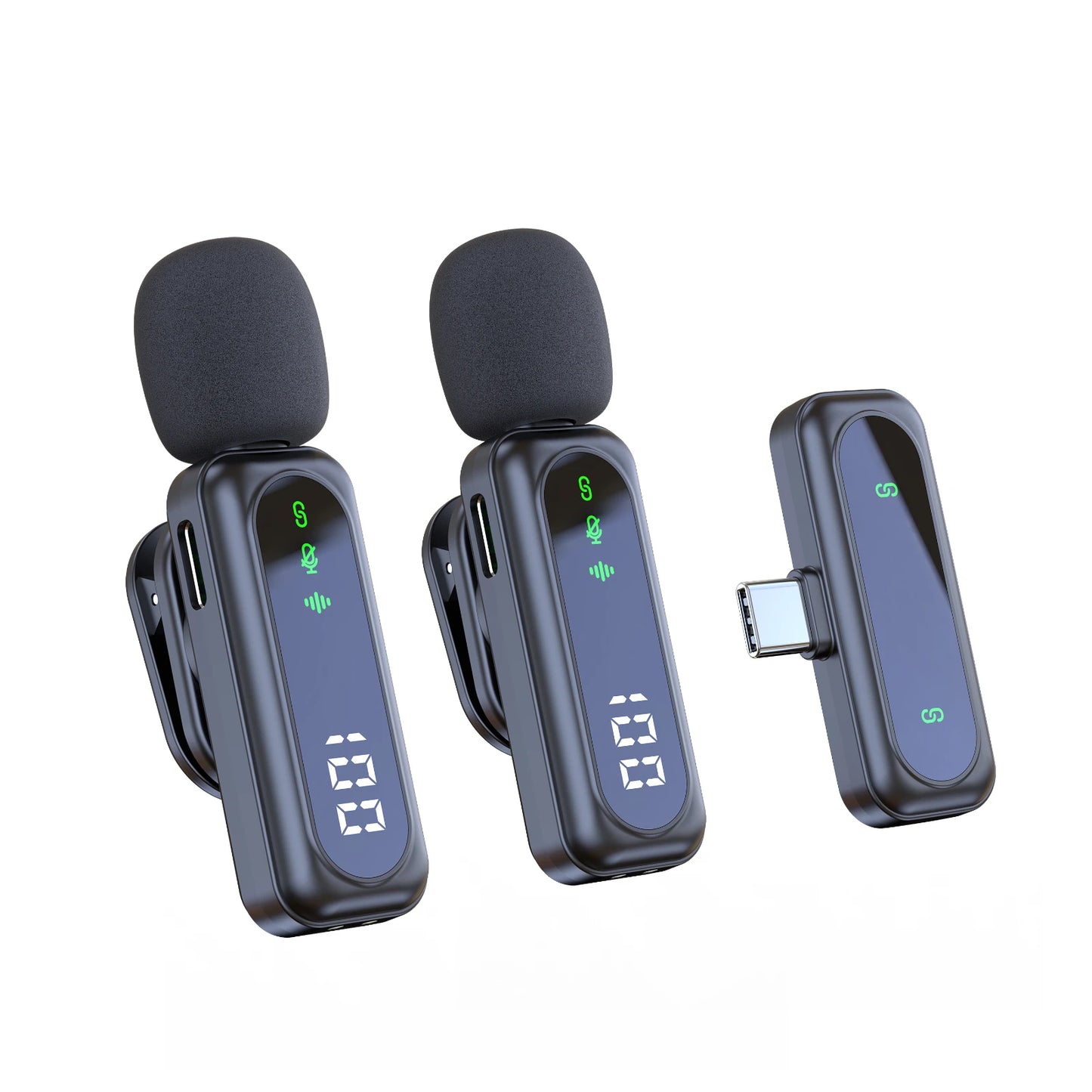 Xiaomi Mijia Wireless Lavalier Lapel Microphone Portable Noise Reduction Audio Recording Type-C for iPhone15-16 Android PC Live