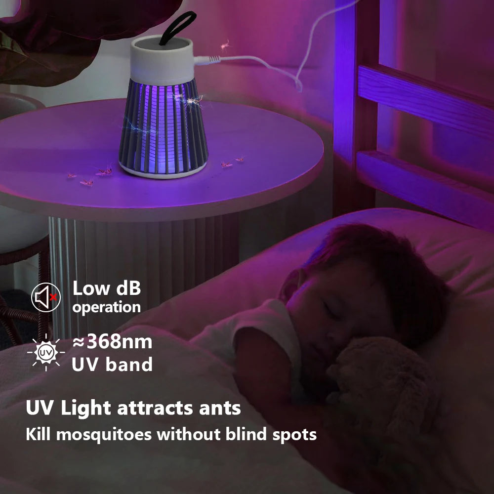 Electric Shock Mosquito Killer Lamp USB 5V Fly Trap Zapper Insect Killer Repellent Bedroom Outdoor Anti Mosquito Trap