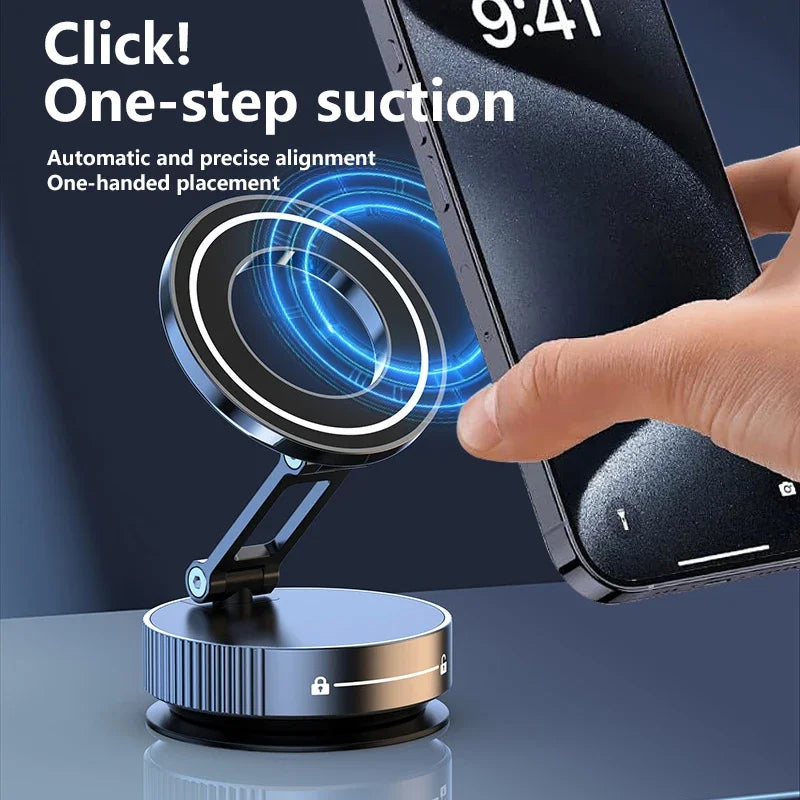 Xiaomi Super Strong Magnetic Phone Holder Foldable Design 360° Adjustable Vacuum Car Mount For Car Desk Bathroom Phone Holder
