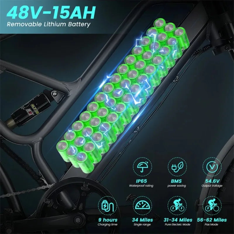 Brand New AiliFe K7 Full Suspension 20" 250w Electric Bicycle 1000w Electric Bike 1000w 48v Eu Warehouse Fat Tire EBike for All