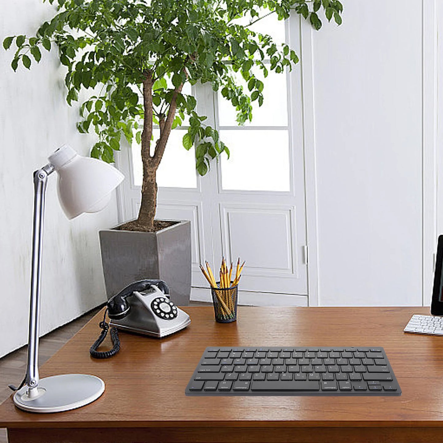 Hebrew Keyboard Office Portable Mechanical Wireless Laptop Computer Accessory Silent Abs For Phone Work