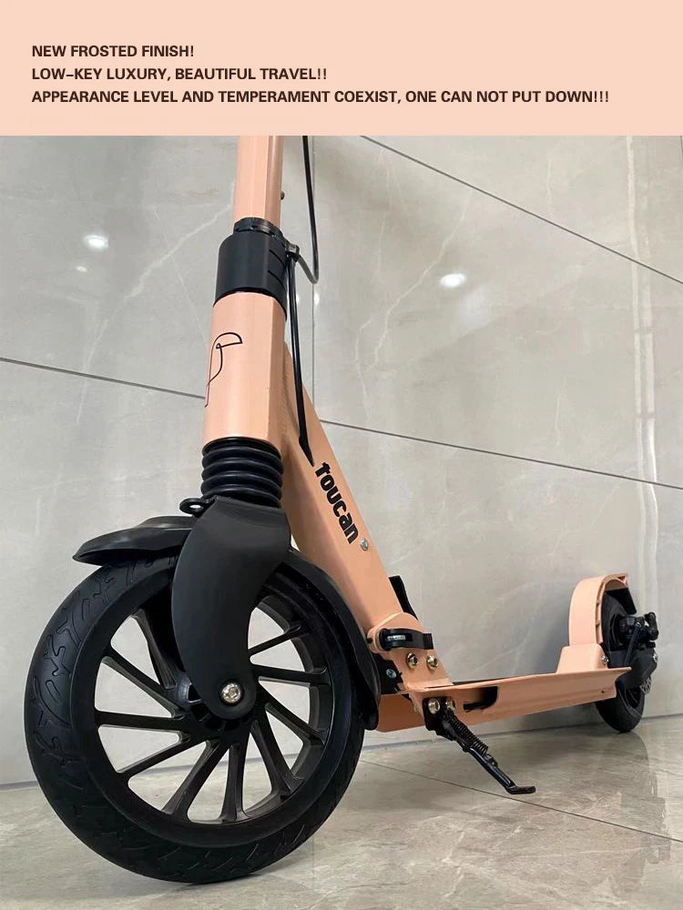 Upgraded adult scooter all-aluminum scooter Foldable Men & Women City Work Outdoor Sports Portable Pedal Scooter