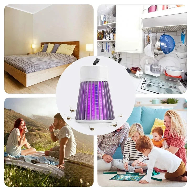 Electric Shock Mosquito Killer Lamp USB 5V Fly Trap Zapper Insect Killer Repellent Bedroom Outdoor Anti Mosquito Trap