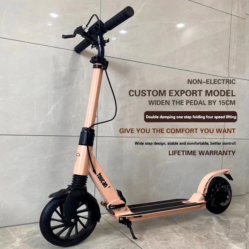 Upgraded adult scooter all-aluminum scooter Foldable Men & Women City Work Outdoor Sports Portable Pedal Scooter