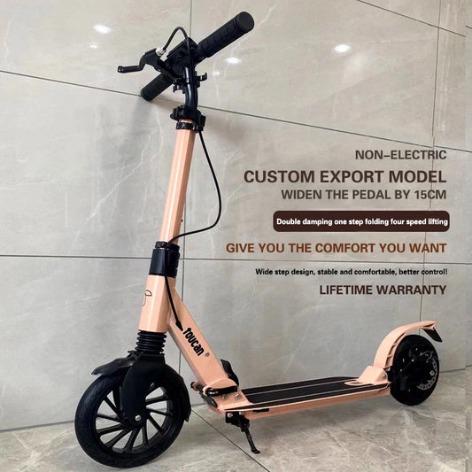 Upgraded adult scooter all-aluminum scooter Foldable Men & Women City Work Outdoor Sports Portable Pedal Scooter