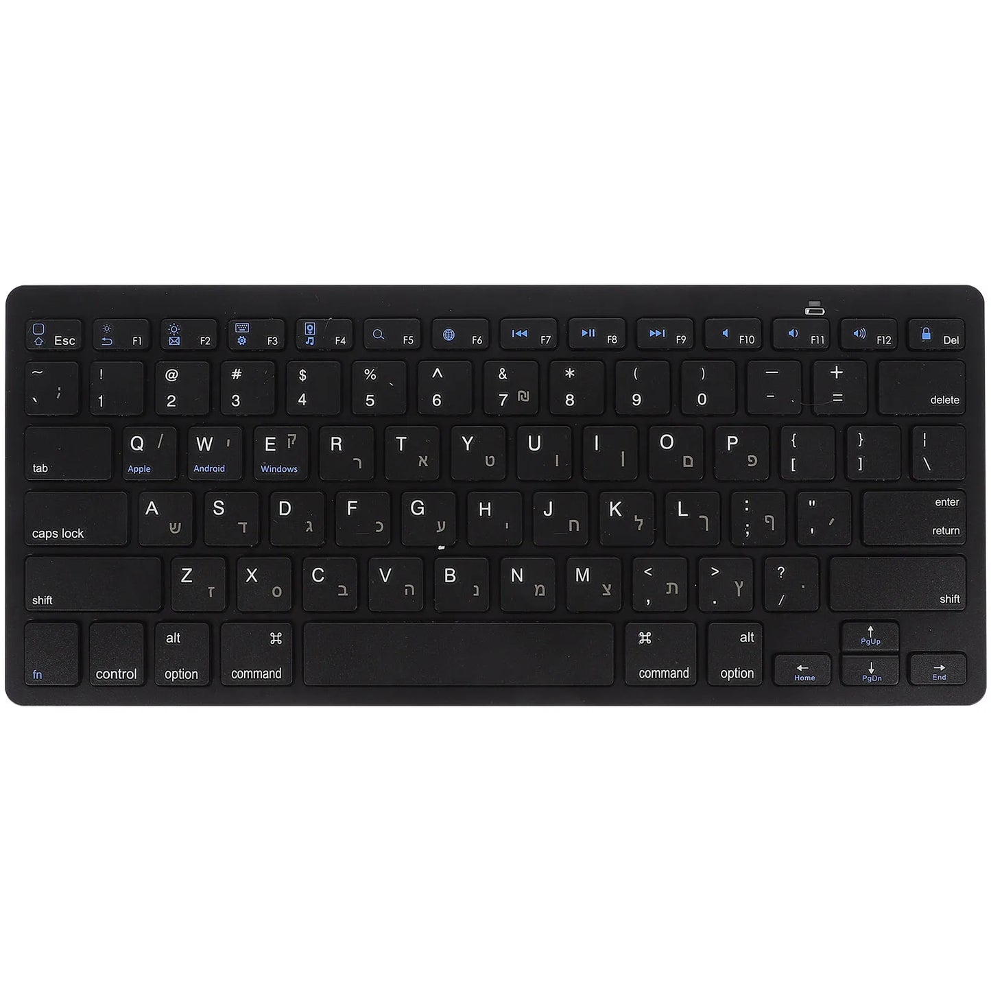 Hebrew Keyboard Office Portable Mechanical Wireless Laptop Computer Accessory Silent Abs For Phone Work