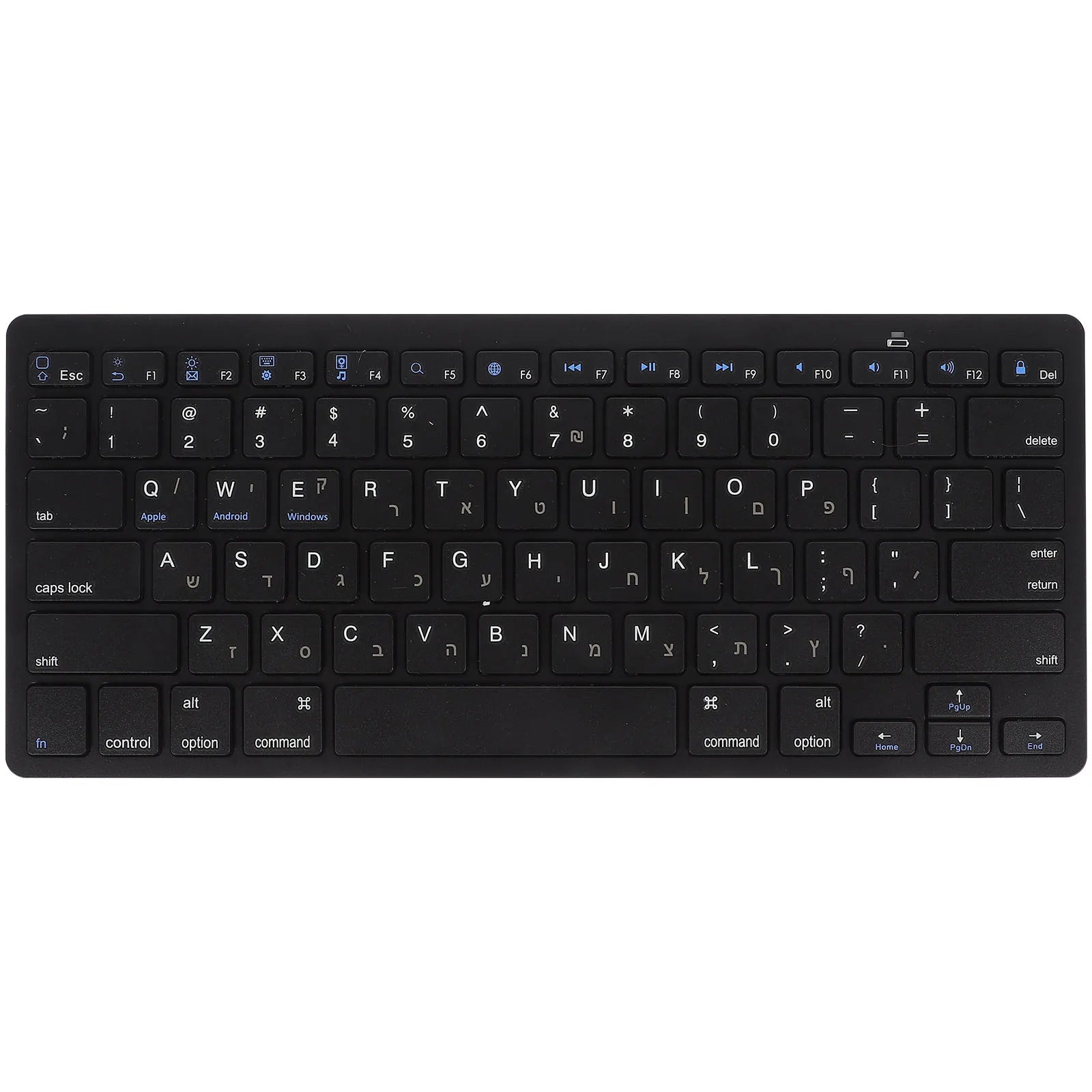 Hebrew Keyboard Office Portable Mechanical Wireless Laptop Computer Accessory Silent Abs For Phone Work