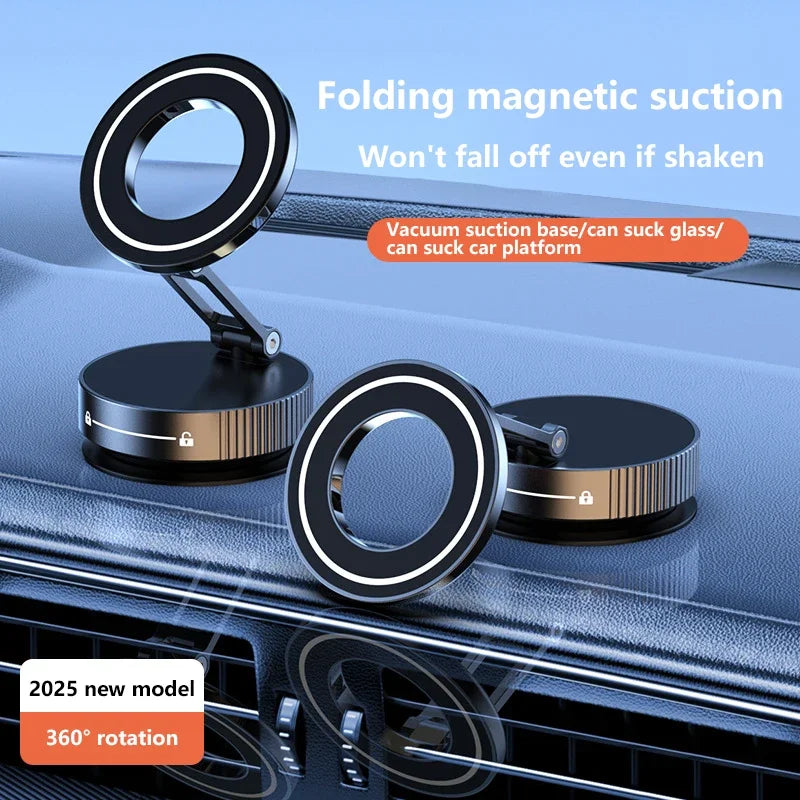 Xiaomi Super Strong Magnetic Phone Holder Foldable Design 360° Adjustable Vacuum Car Mount For Car Desk Bathroom Phone Holder