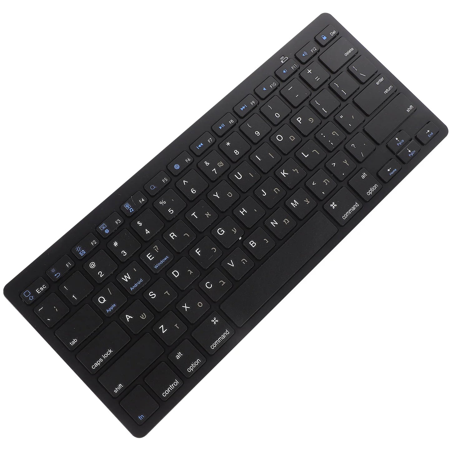 Hebrew Keyboard Office Portable Mechanical Wireless Laptop Computer Accessory Silent Abs For Phone Work
